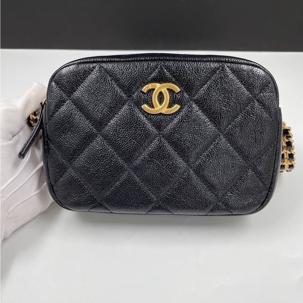 CHANEL Melody Camera Bag Black
